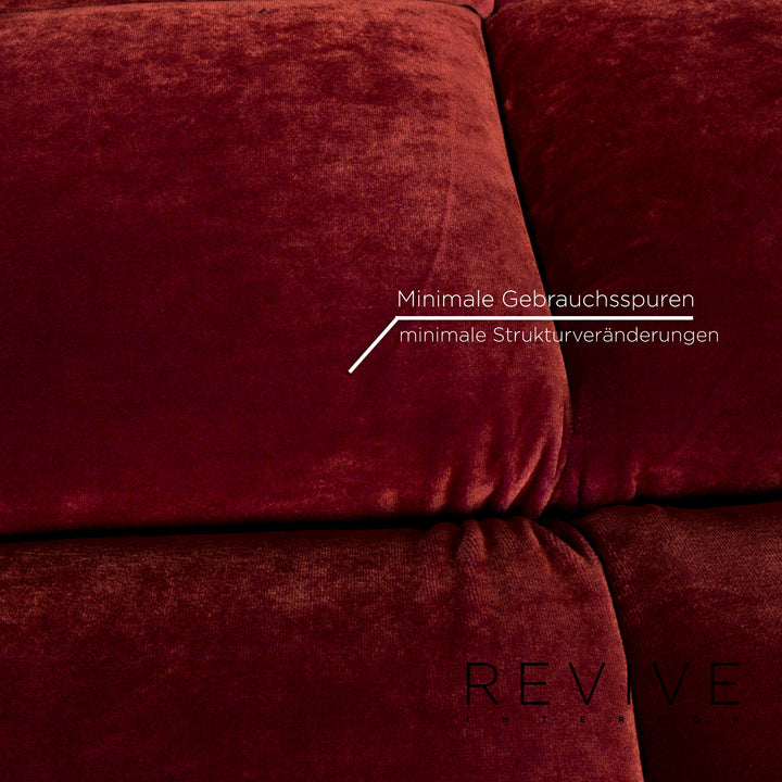 Bretz Ocean 7 Stoff Sessel Samt Rot #13107