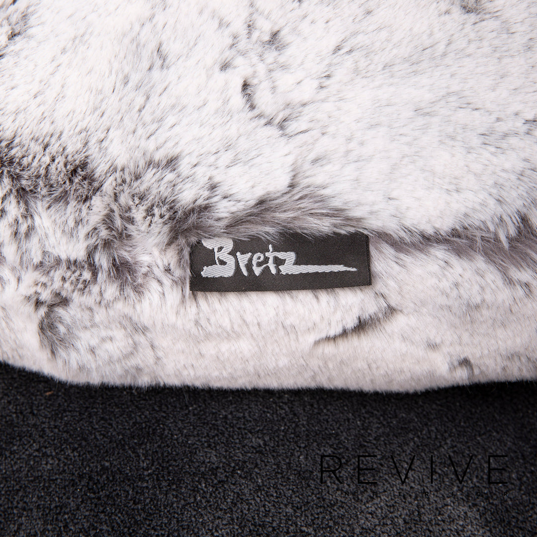 Bretz Ocean 7 canapé en tissu gris canapé d'angle velours #15127