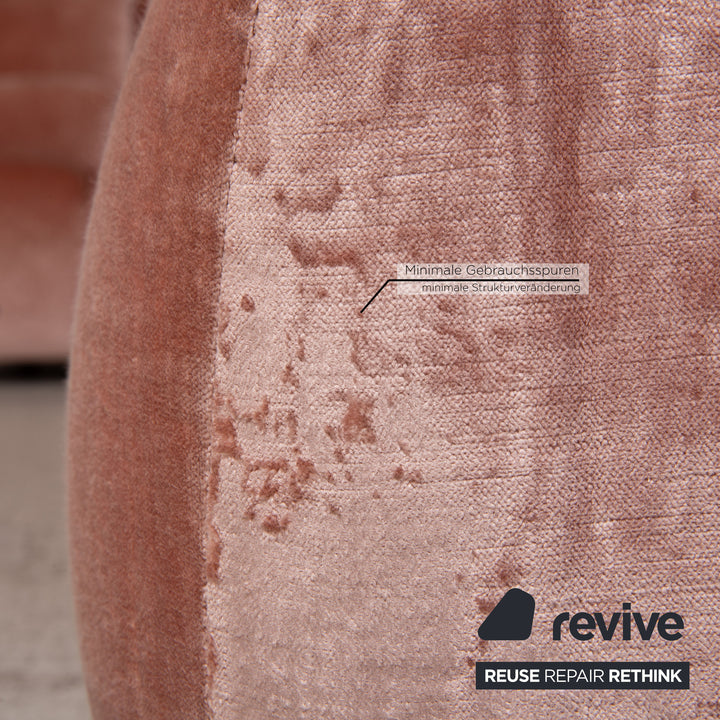 Bretz Ocean 7 Stoff Sofa Rosa Ecksofa Couch