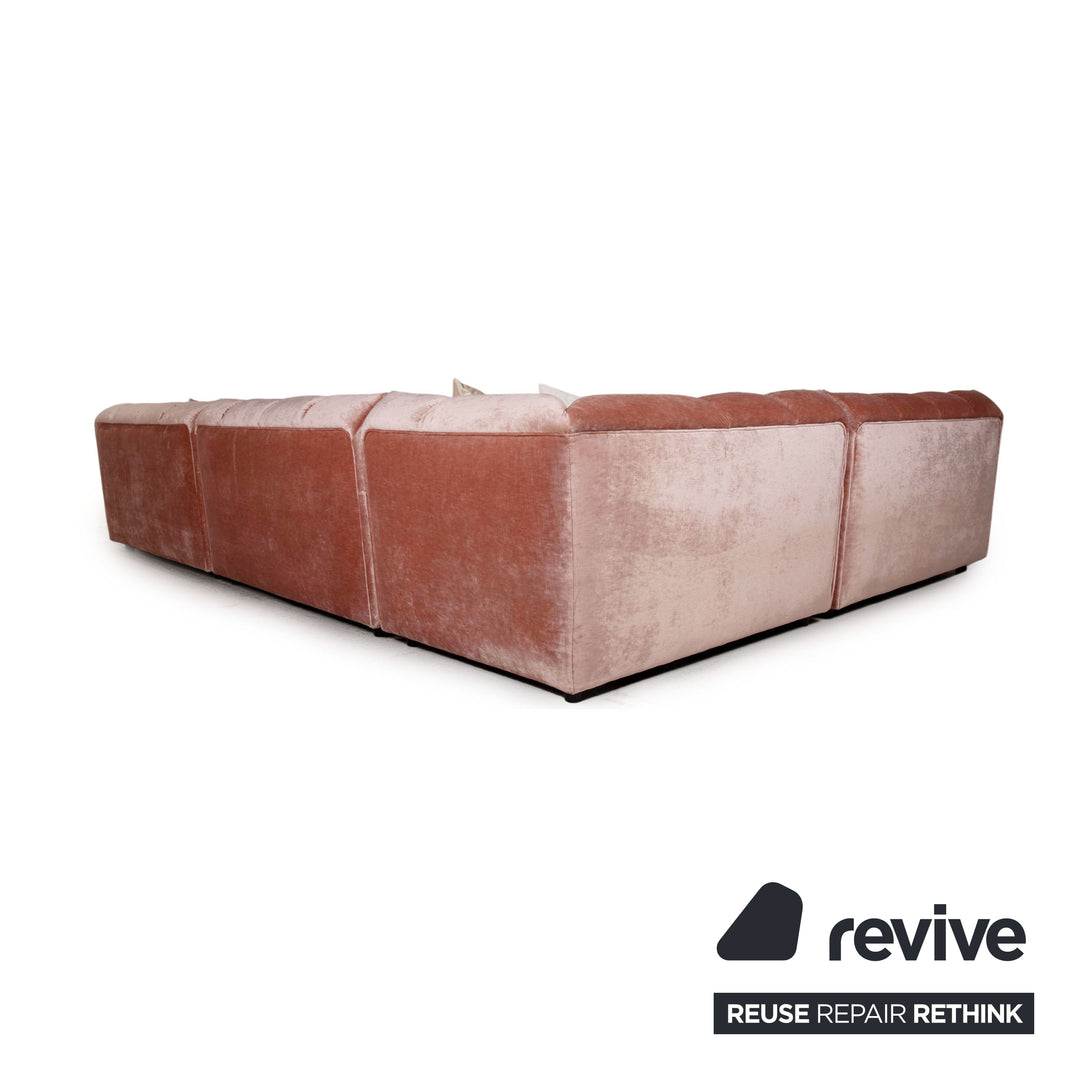 Bretz Ocean 7 Stoff Sofa Rosa Ecksofa Couch