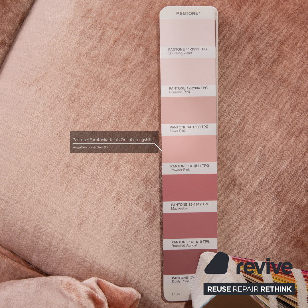 Bretz Ocean 7 Stoff Sofa Rosa Ecksofa Couch