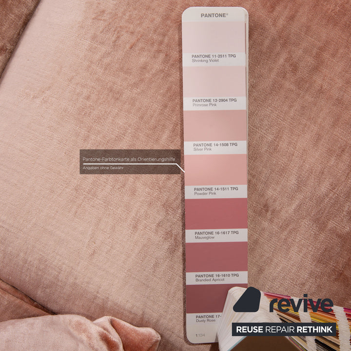 Bretz Ocean 7 Stoff Sofa Rosa Ecksofa Couch