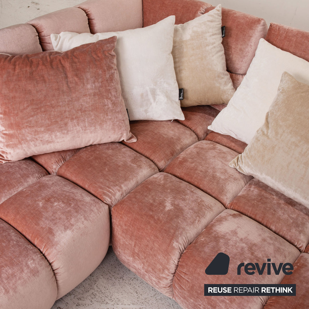 Bretz Ocean 7 Stoff Sofa Rosa Ecksofa Couch