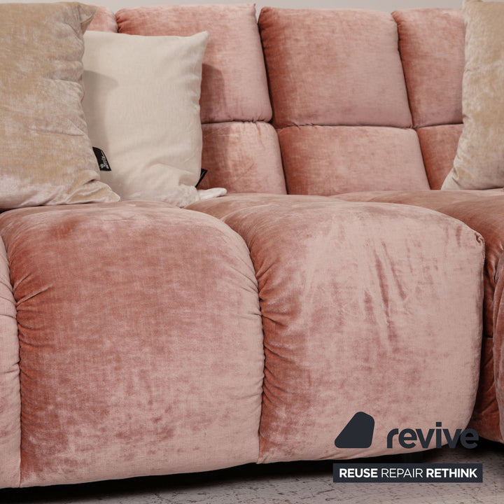 Bretz Ocean 7 Stoff Sofa Rosa Ecksofa Couch