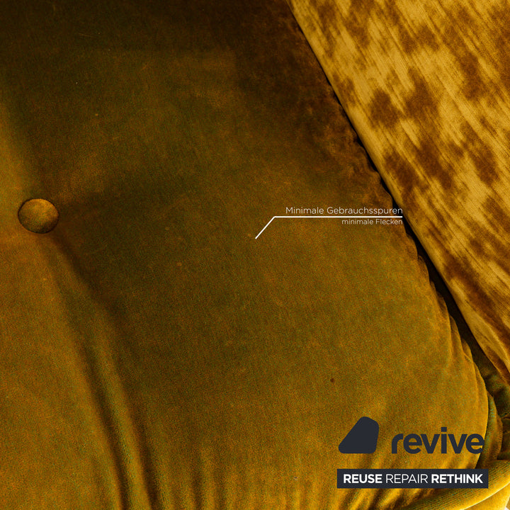 Bretz Ohlinda Stoff Ecksofa Grün Gelb Sofa Couch