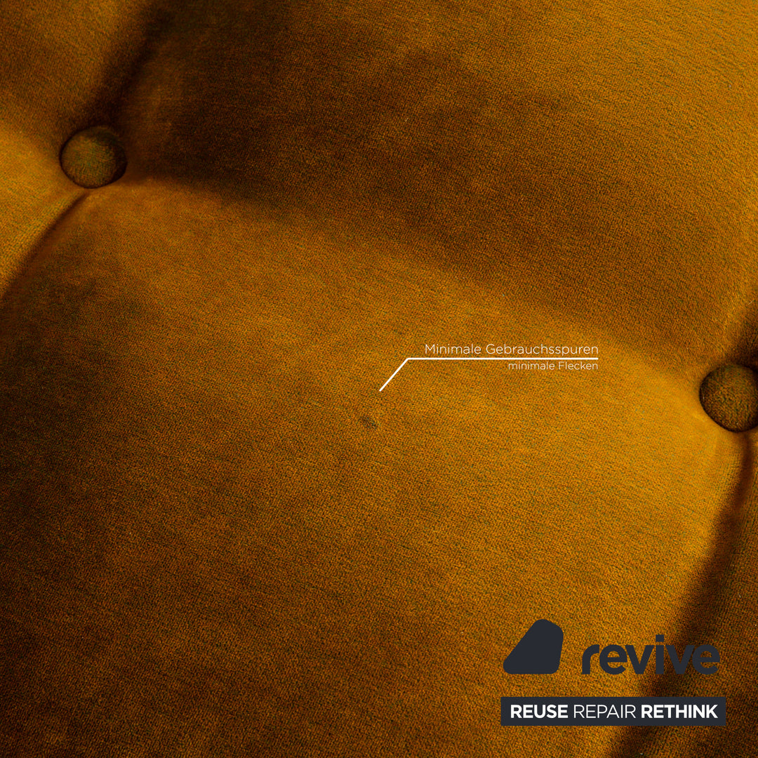 Bretz Ohlinda Stoff Ecksofa Grün Gelb Sofa Couch