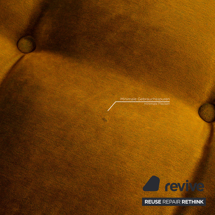 Bretz Ohlinda Stoff Ecksofa Grün Gelb Sofa Couch