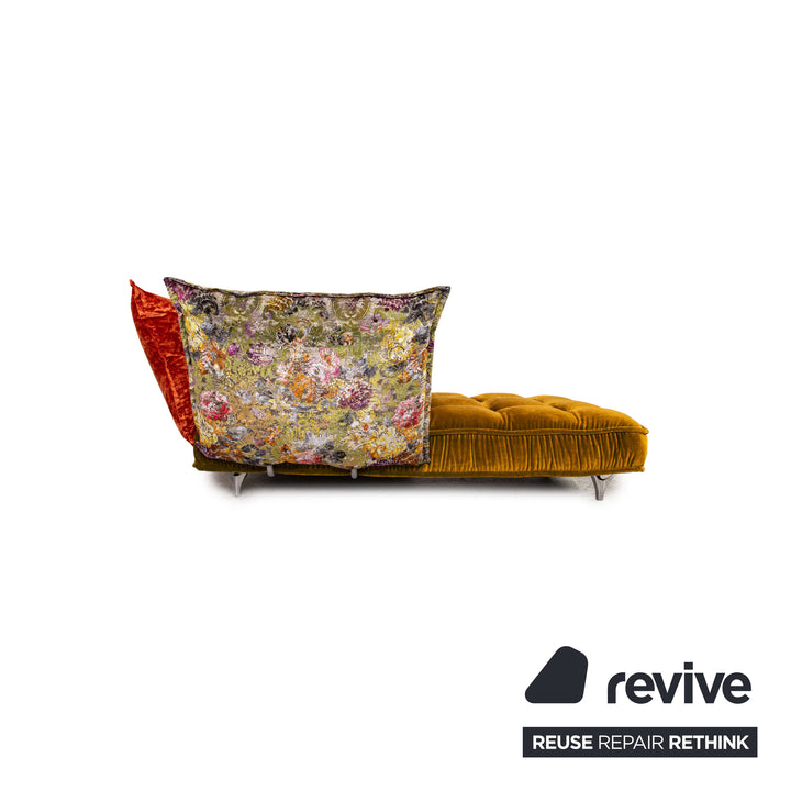 Bretz Ohlinda Stoff Ecksofa Grün Gelb Sofa Couch