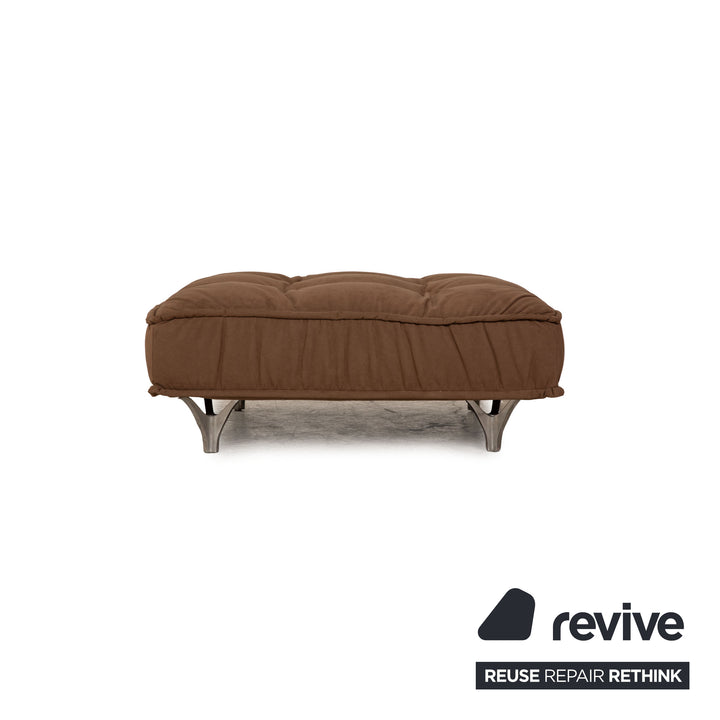 Bretz Ohlinda Stoff Hocker Braun Taupe