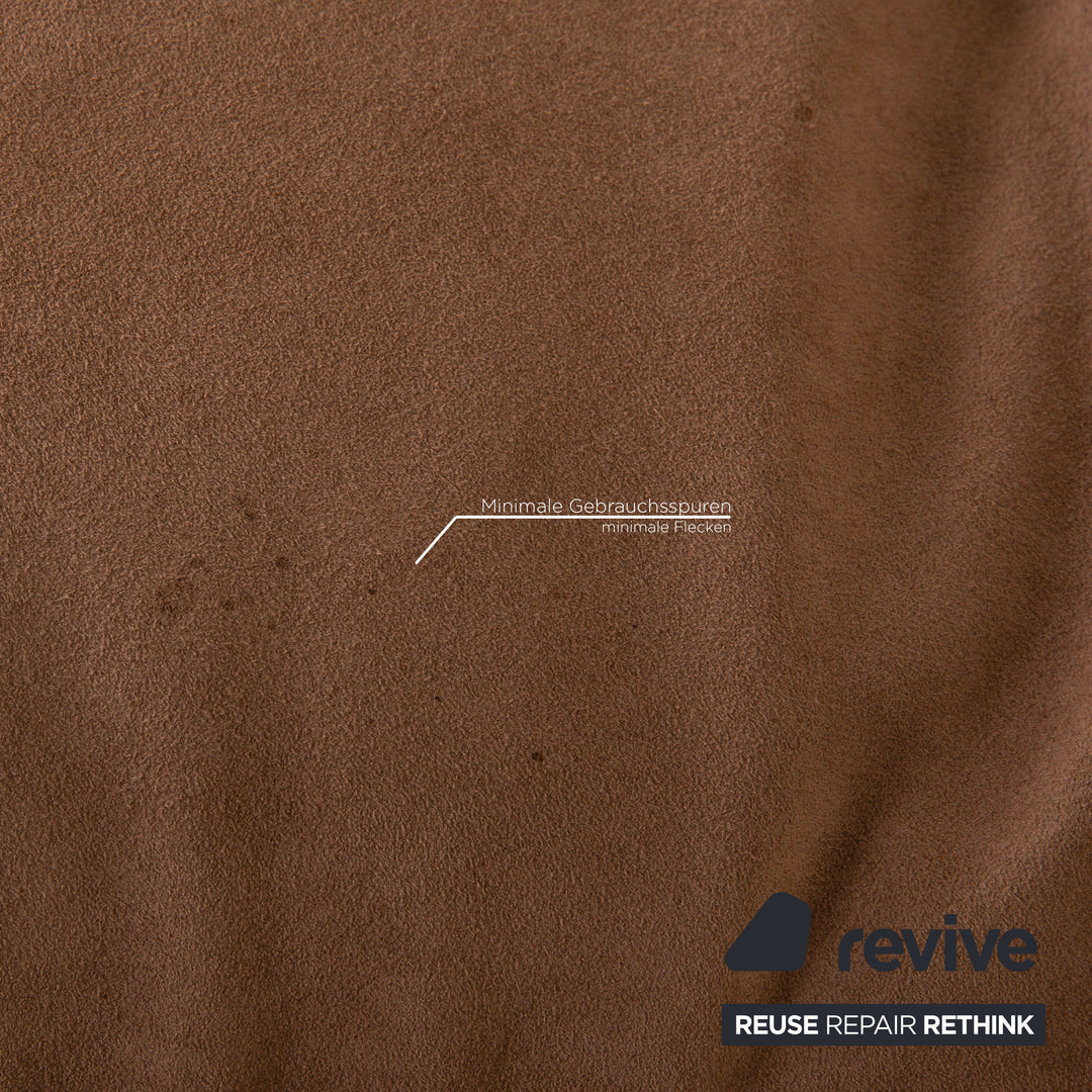 Bretz Ohlinda Stoff Hocker Braun Taupe