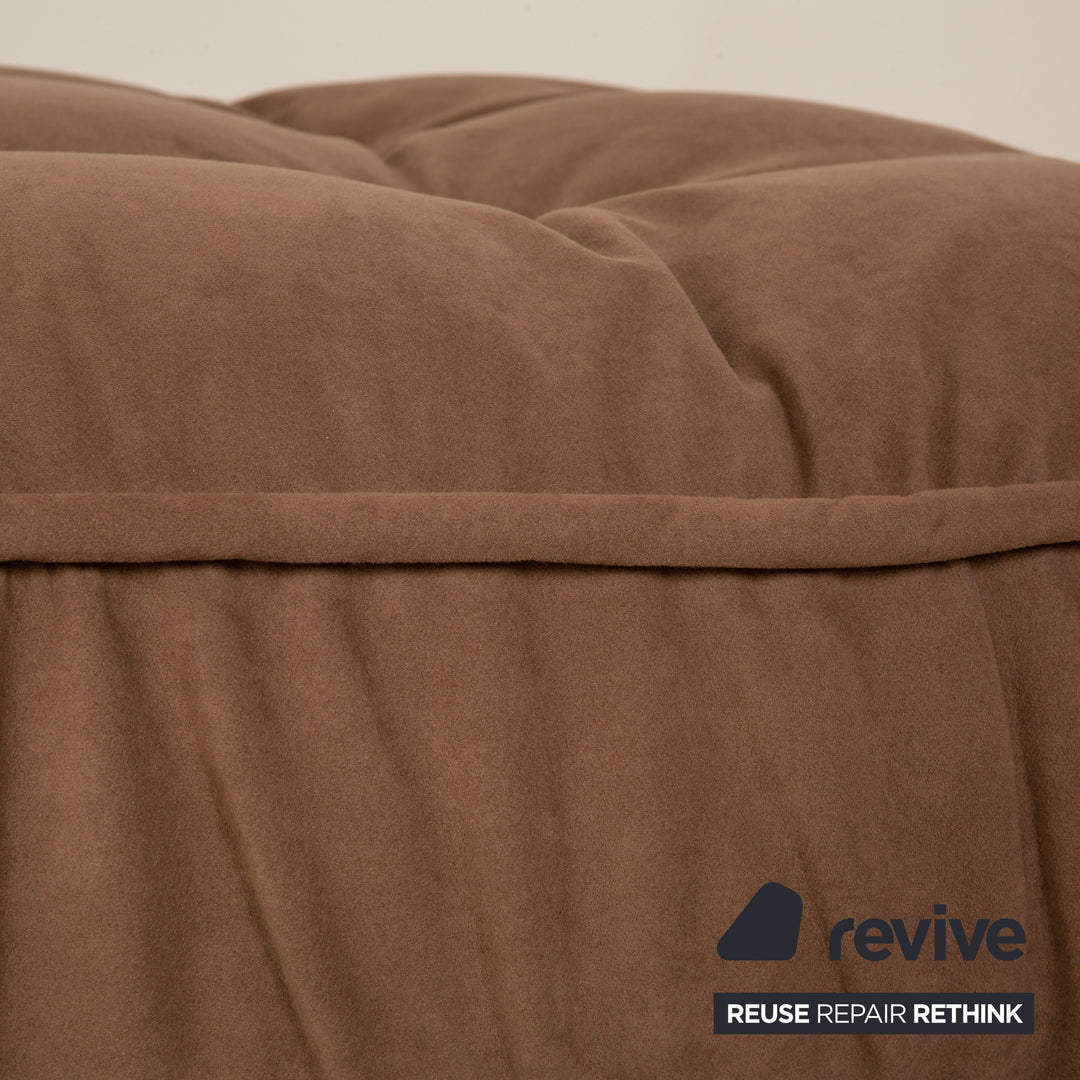 Bretz Ohlinda Stoff Hocker Braun Taupe