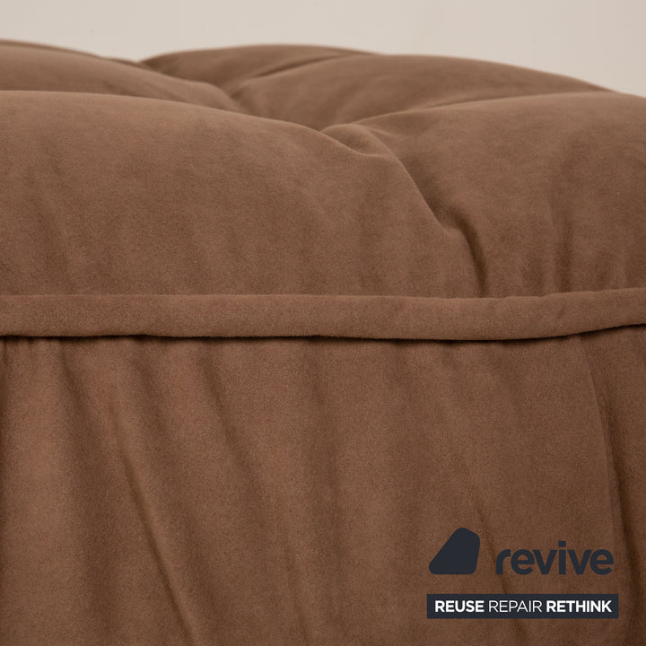 Bretz Ohlinda Stoff Hocker Braun Taupe