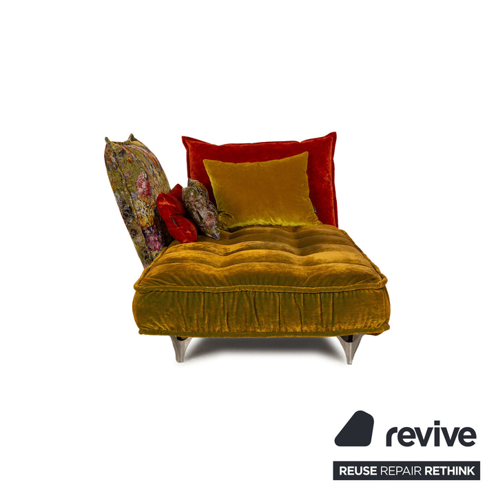 Bretz Ohlinda Stoff Liege Grün Gelb Orange Bunt Daybed Recamiere