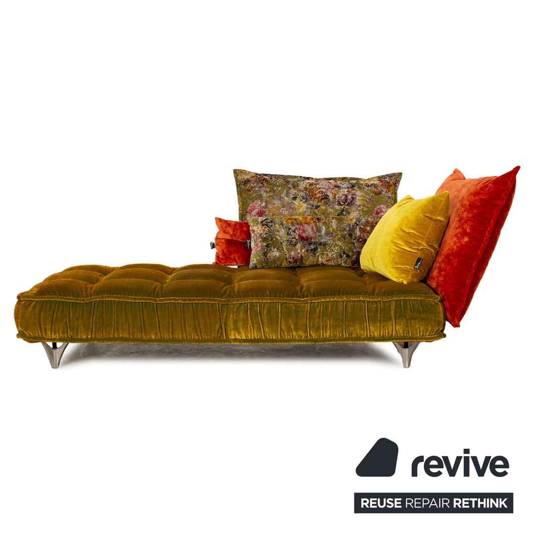 Bretz Ohlinda Stoff Liege Grün Gelb Orange Bunt Daybed Recamiere