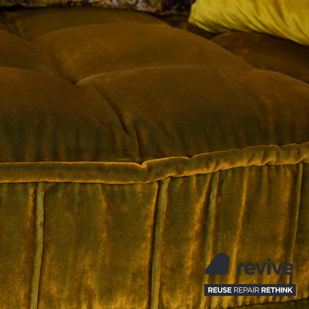 Bretz Ohlinda Stoff Liege Grün Gelb Orange Bunt Daybed Recamiere