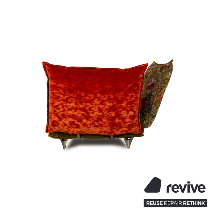 Bretz Ohlinda Stoff Liege Grün Gelb Orange Bunt Daybed Recamiere