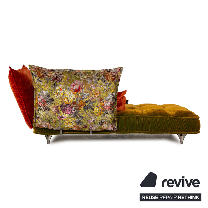 Bretz Ohlinda Stoff Liege Grün Gelb Orange Bunt Daybed Recamiere
