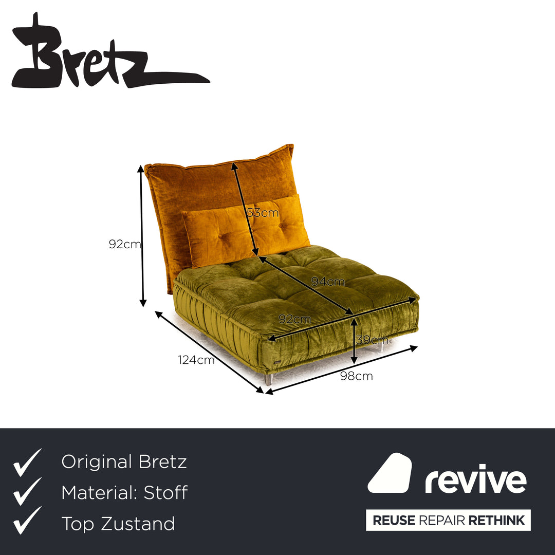 Bretz Ohlinda Stoff Liege Grün Gelb