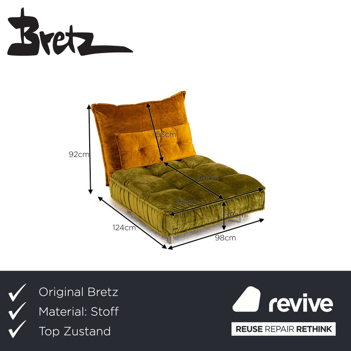 Bretz Ohlinda Stoff Liege Grün Gelb