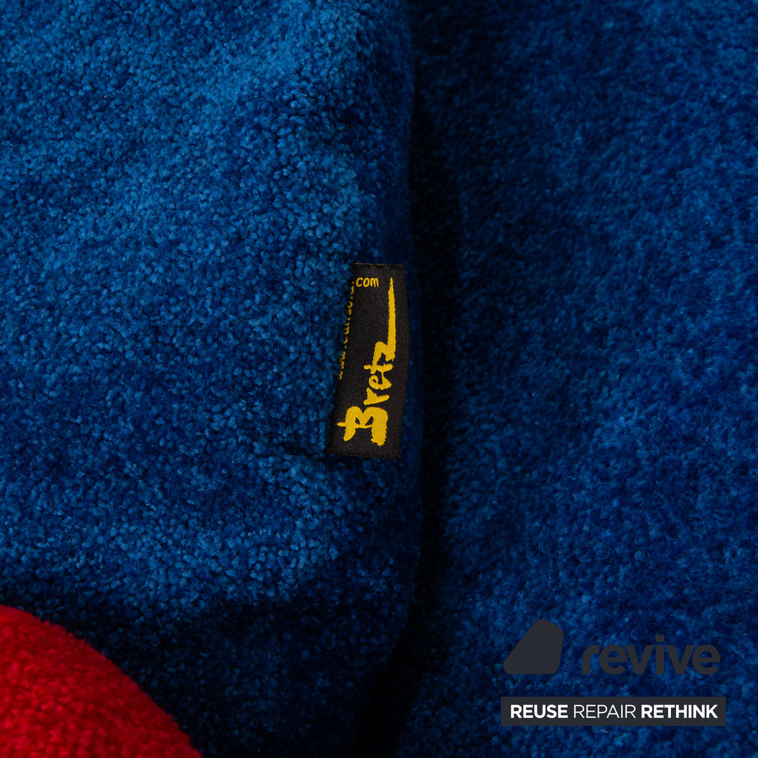Bretz Pool Stoff Sessel Blau