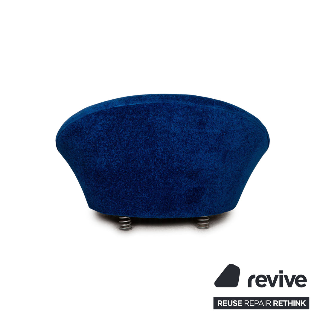 Bretz Pool Stoff Sessel Blau