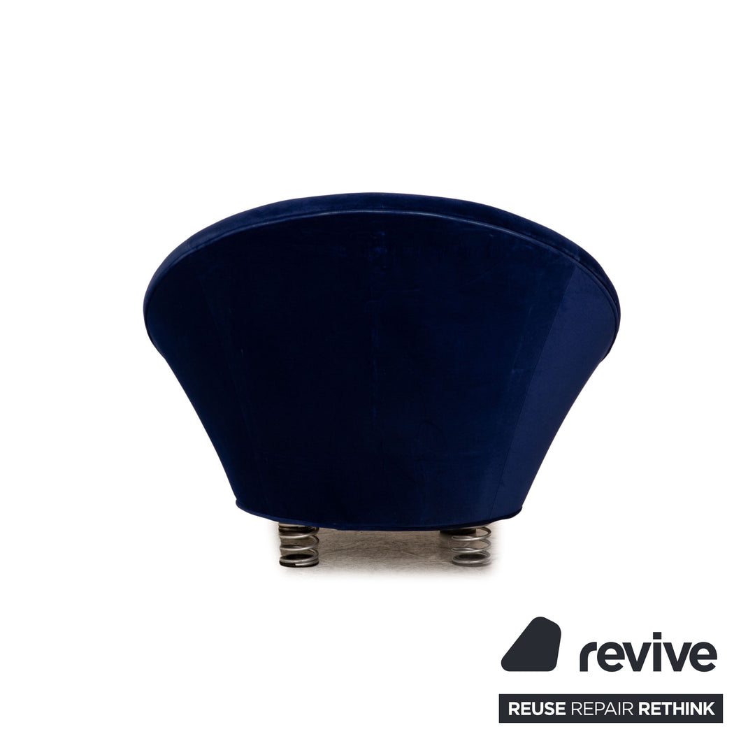 Bretz Pool Stoff Sessel Blau