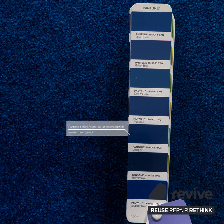 Bretz Pool Stoff Sessel Blau