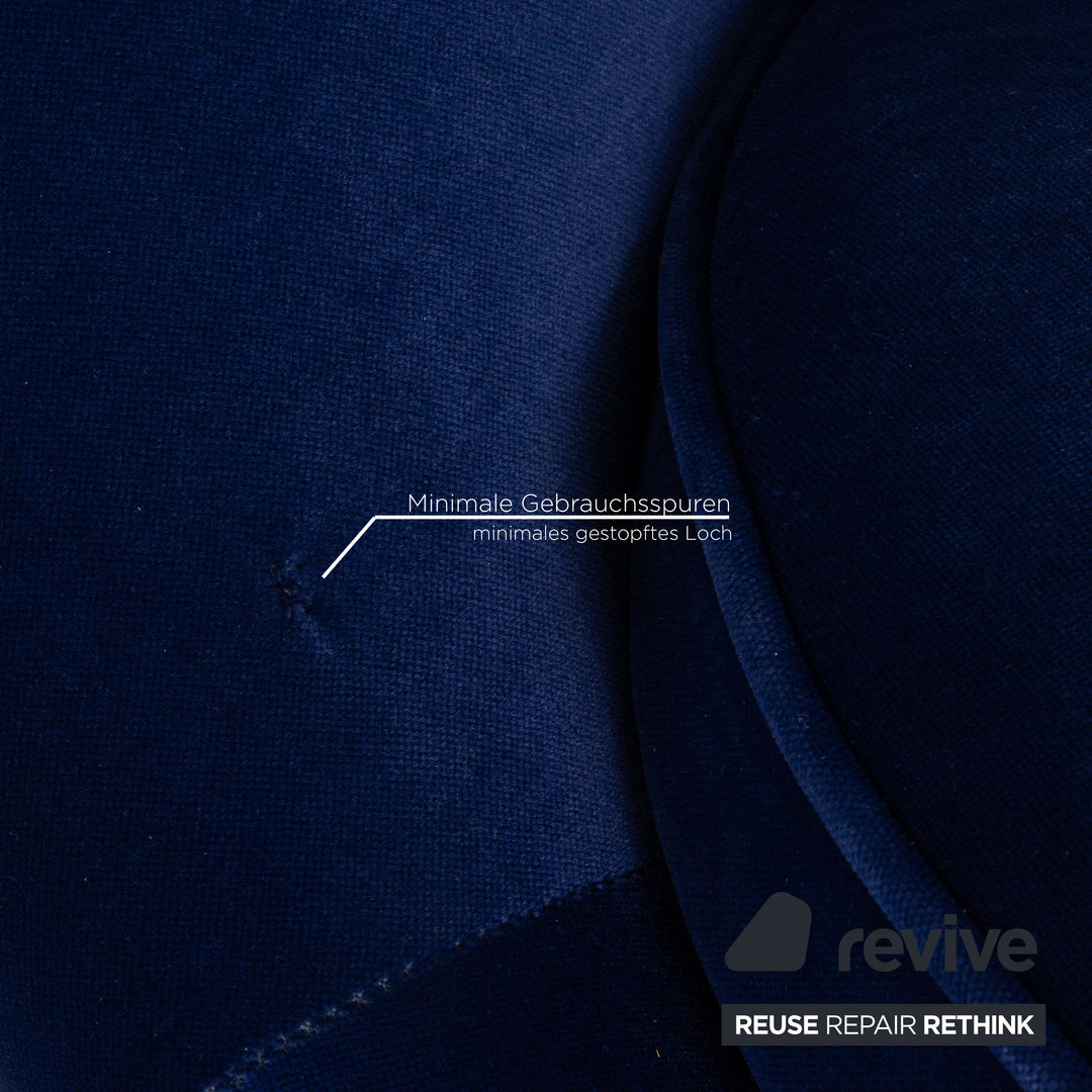 Bretz Pool Stoff Sessel Blau