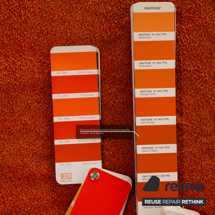 Bretz Pool Stoff Sessel Orange