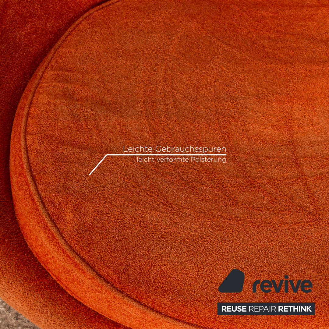 Bretz Pool Stoff Sessel Orange