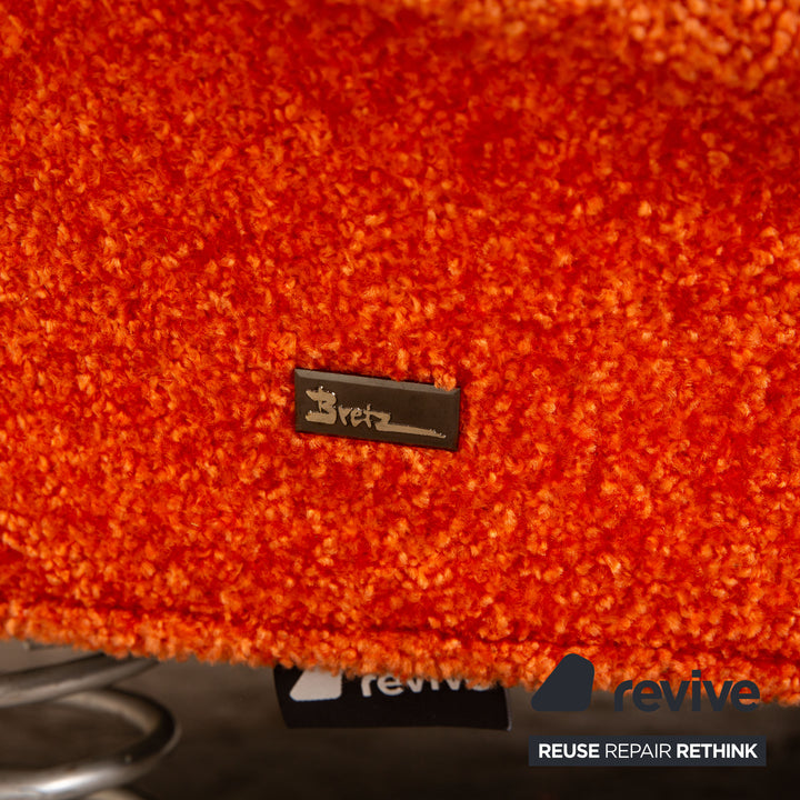 Bretz Pool Stoff Sessel Orange