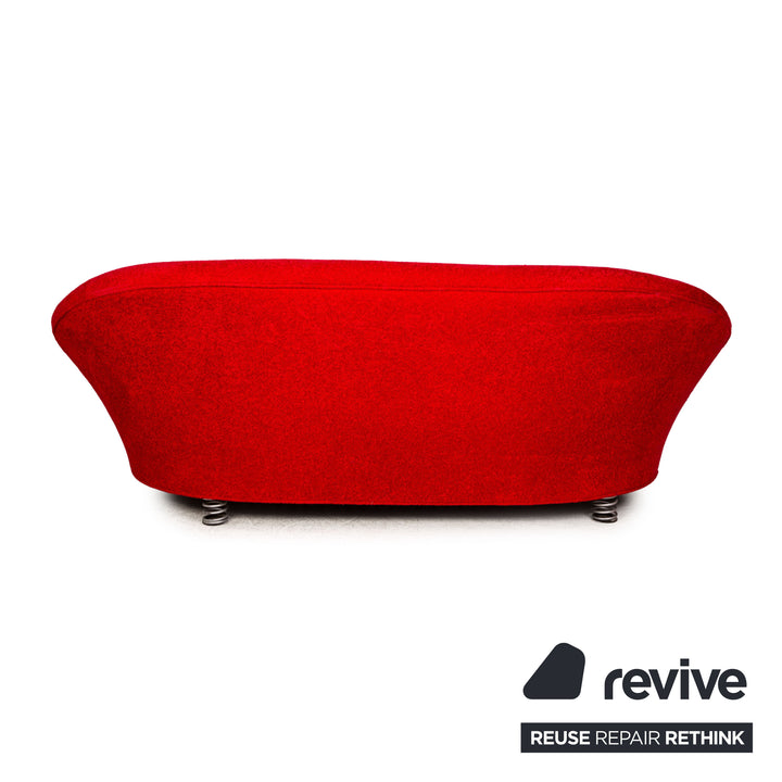 Bretz Pool Stoff Zweisitzer Rot Sofa Couch