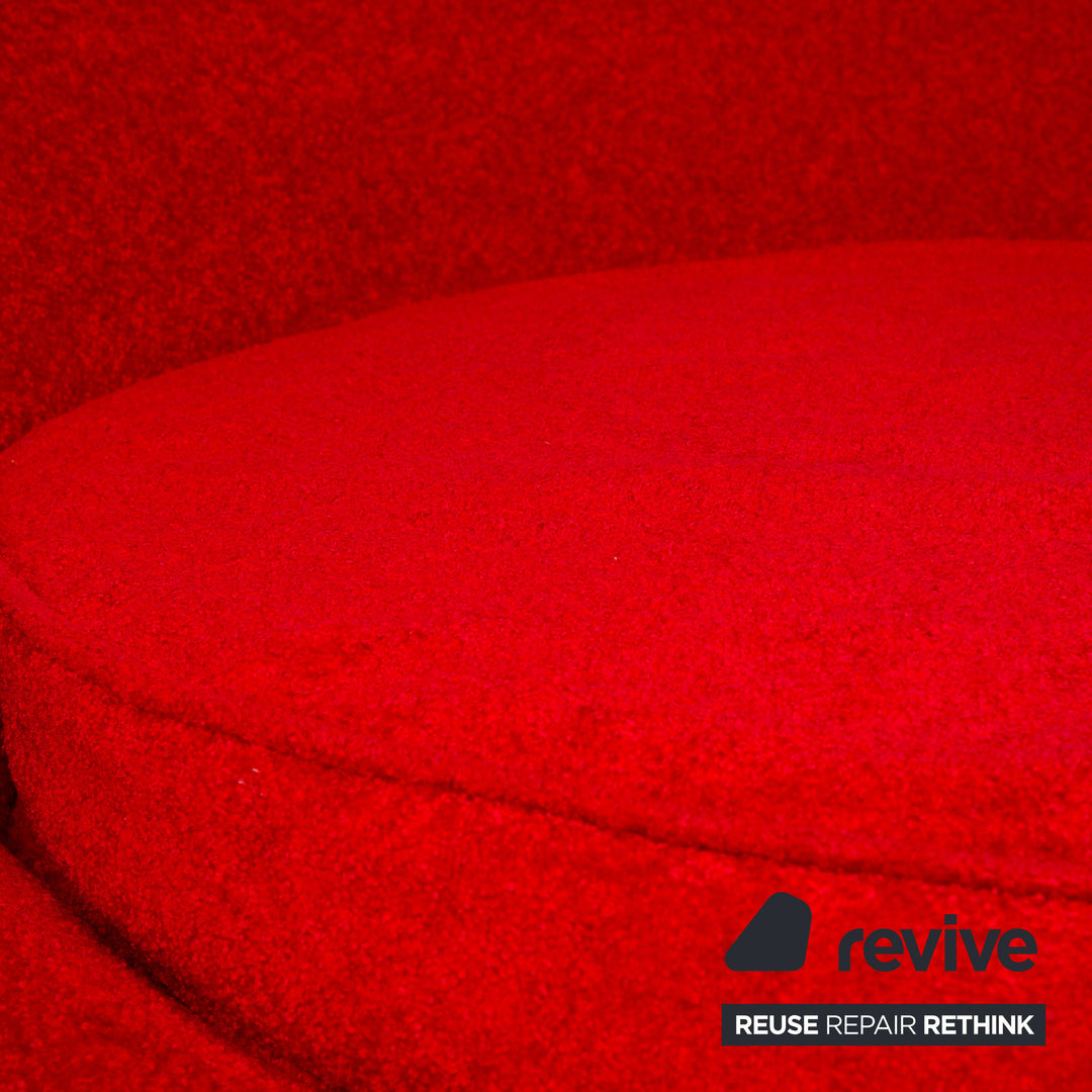 Bretz Pool Stoff Zweisitzer Rot Sofa Couch