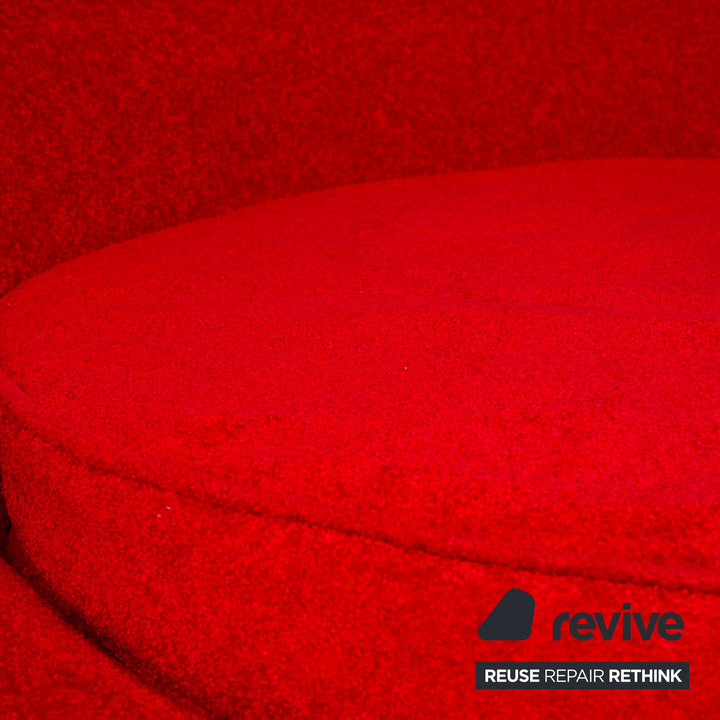 Bretz Pool Stoff Zweisitzer Rot Sofa Couch