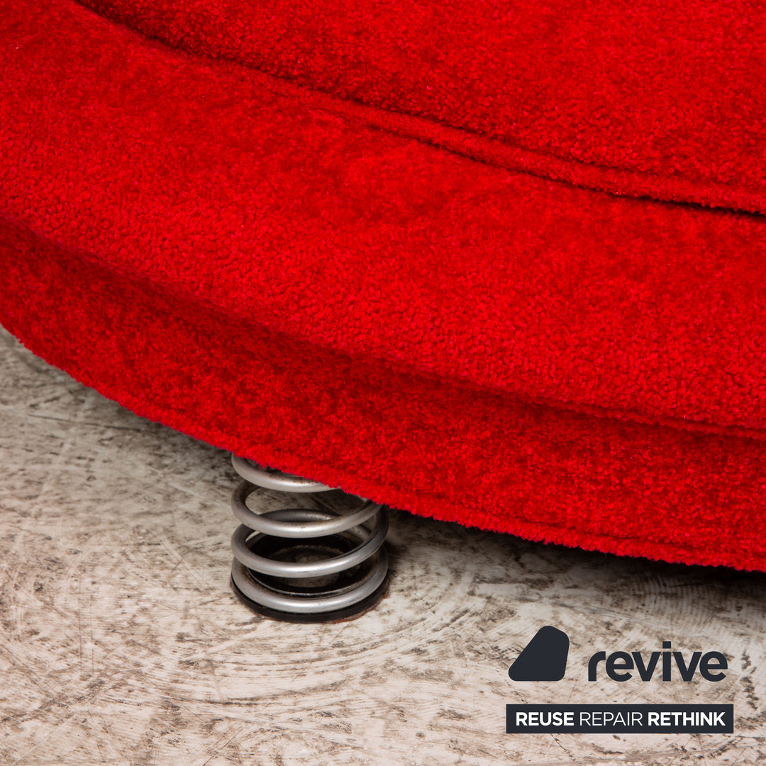 Bretz Pool Stoff Zweisitzer Rot Sofa Couch