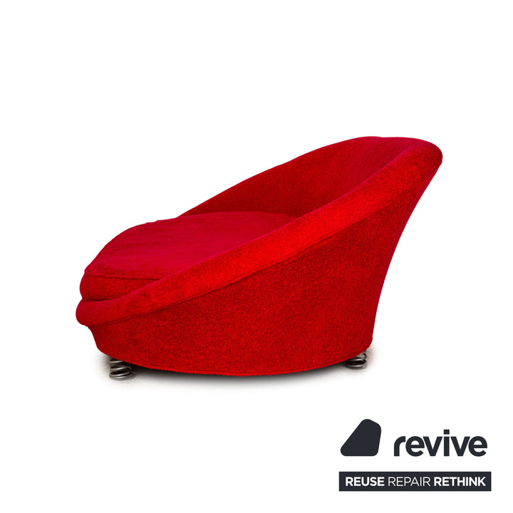 Bretz Pool Stoff Zweisitzer Rot Sofa Couch