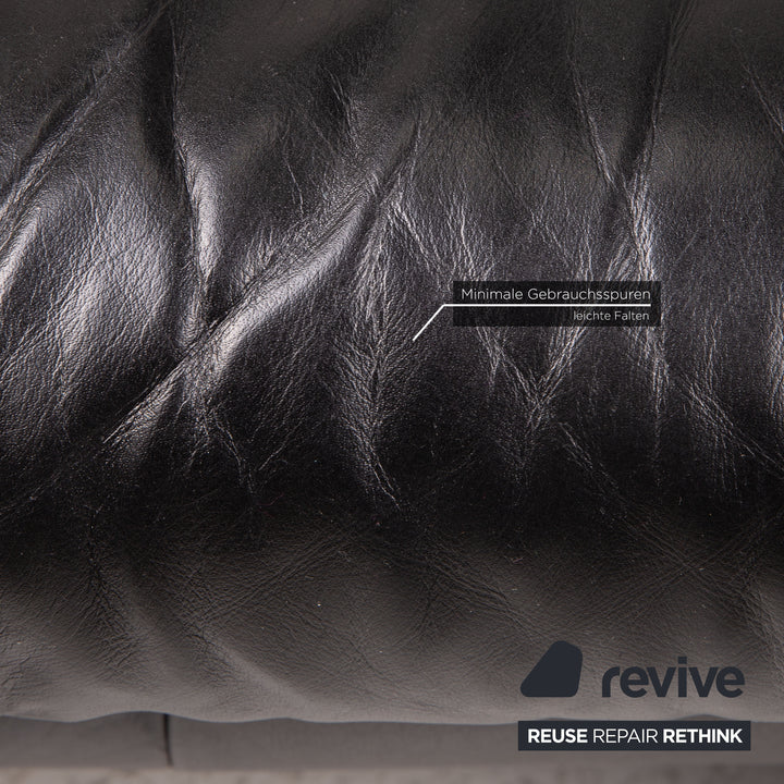 Bretz Popeye Leder Sofa Schwarz Ecksofa Couch