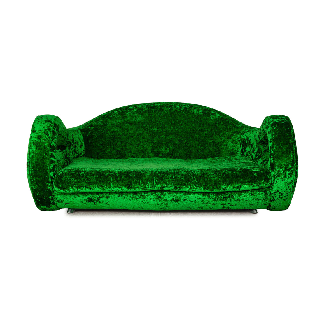 Bretz Slow Rider Stoff Dreisitzer Grün Sofa Couch
