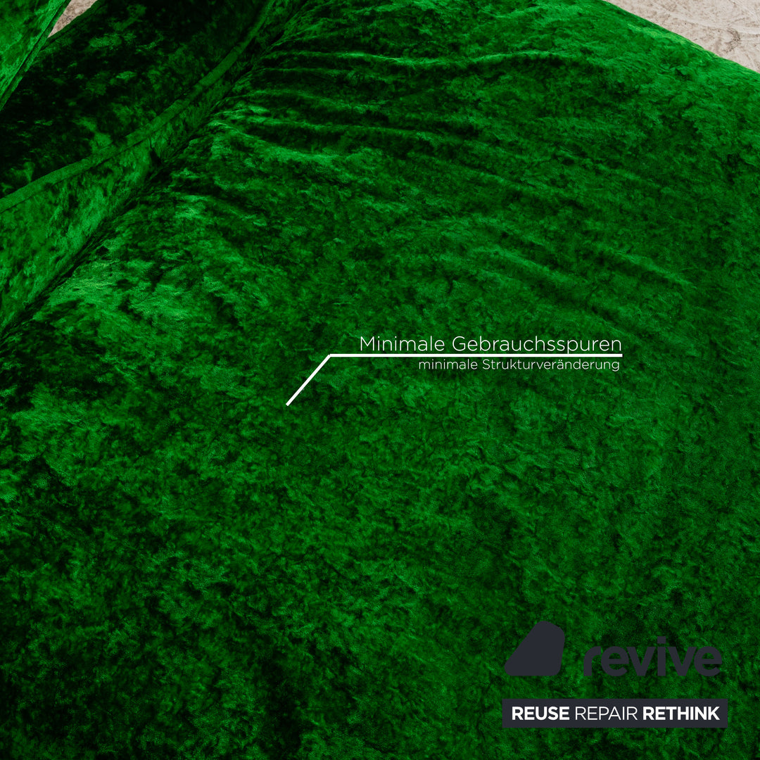 Bretz Slow Rider Stoff Dreisitzer Grün Sofa Couch