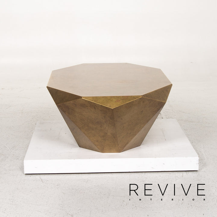 Bretz Stealth Metall Couchtisch Gold Tisch #13483