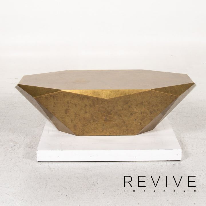 Bretz Stealth Metall Couchtisch Gold Tisch #13483