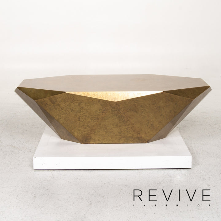 Bretz Stealth Metall Couchtisch Gold Tisch #13483