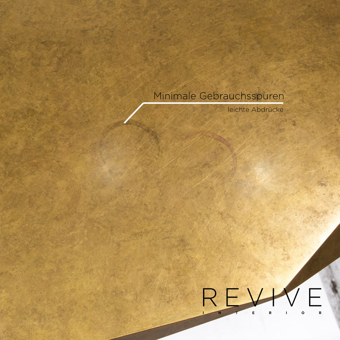Bretz Stealth Metall Couchtisch Gold Tisch #13483
