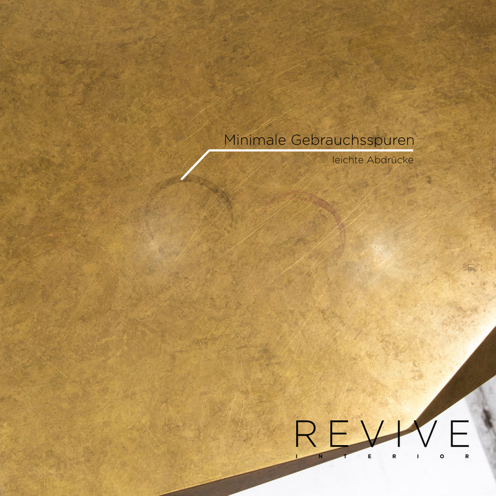 Bretz Stealth Metall Couchtisch Gold Tisch #13483