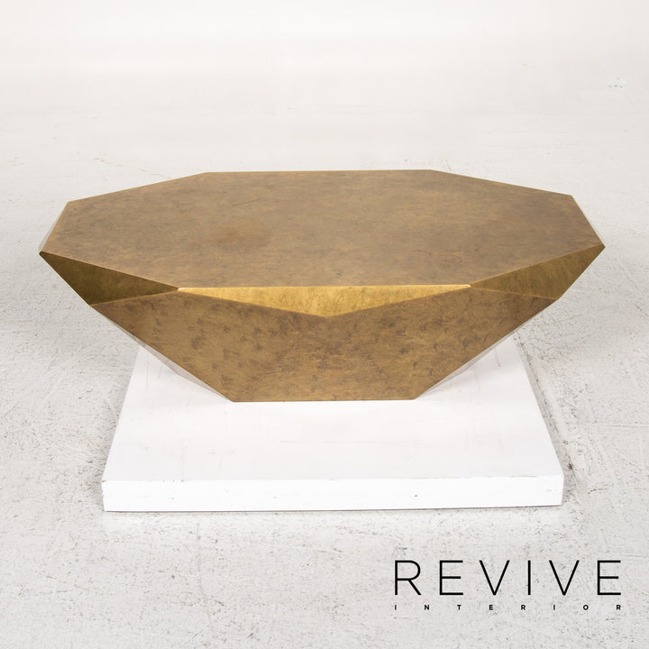 Bretz Stealth Metall Couchtisch Gold Tisch #13483