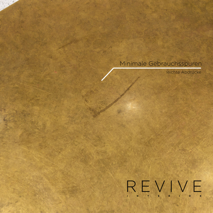 Bretz Stealth Metall Couchtisch Gold Tisch #13483