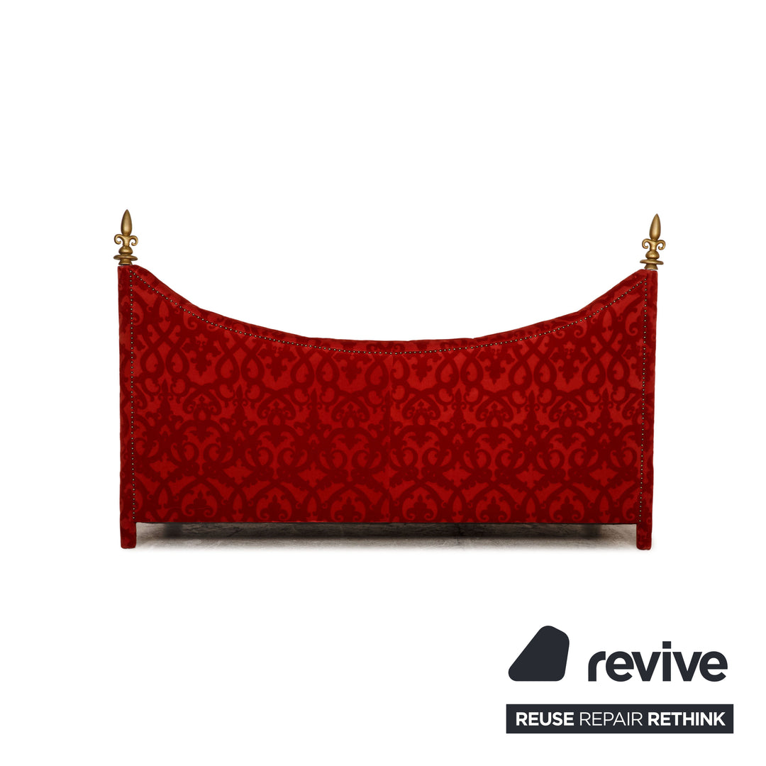 Bretz Stoff Dreisitzer Rot Sofa Couch