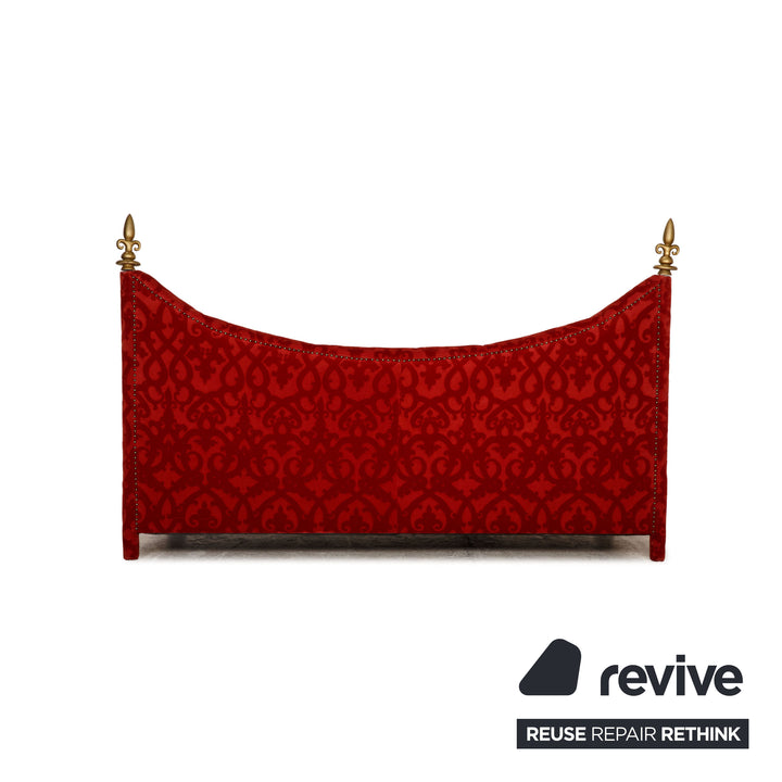 Bretz Stoff Dreisitzer Rot Sofa Couch