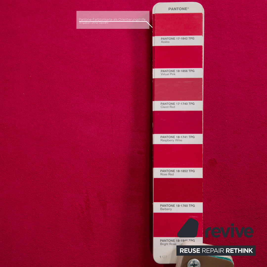 Bretz Stoff Hocker Pink Neubezug