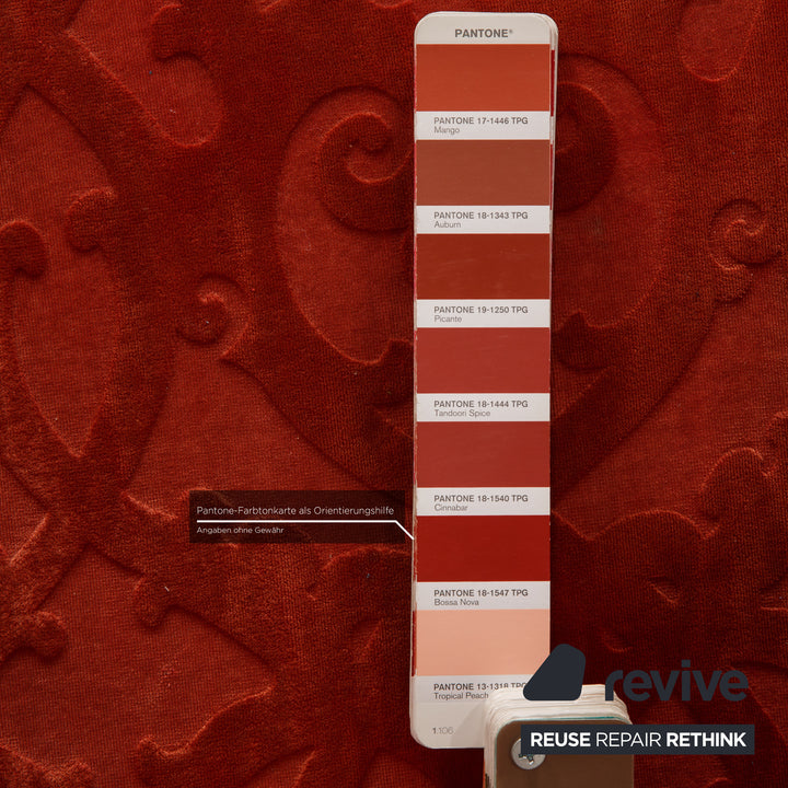 Bretz Stoff Hocker Rot